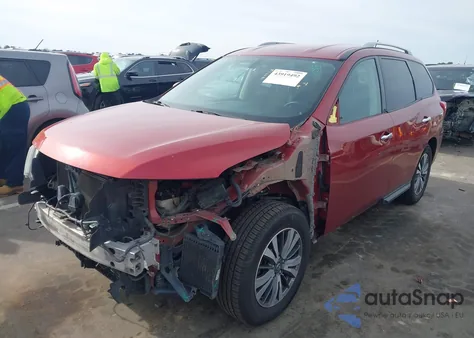 2017 Nissan Pathfinder Sv z USA, uszkodzony, nr VIN 5N1DR2MN4HC634524